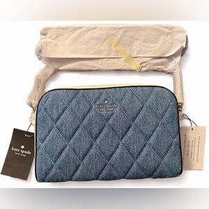 NWT- Kate Spade New York- Carey Colorblock Denim Mini Camera Bag